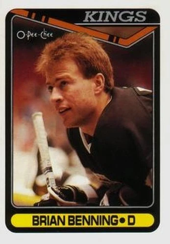 #365 Brian Benning - Los Angeles Kings - 1990-91 O-Pee-Chee Hockey - Image 1 of 1