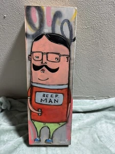 Chris Vance Kunst Gemälde "Ready to Rock Beer Man" 2015 Bar Brauerei Wohndeko - Bild 1 von 14
