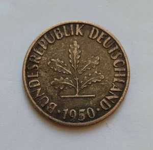 1950 10 pfenning coin west germany BT-294 - Picture 1 of 2