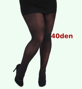 ÜBERGRÖßEN STRUMPFHOSE 40 DEN 18 20 22 24 26 schwarz halb blickdicht 2x 2xl 3xl kurvig 3x - Bild 1 von 2