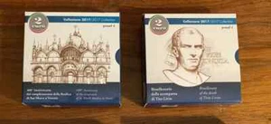 2x 2 EURO ITALIA 2017 BASILICA SAN MARCO VENEZIA + TITO LIVIO PROOF PP BE € - Foto 1 di 4