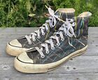 Vintage 80's Converse All Star Chuck Taylor Paint Splatter Made in USA • Size 9
