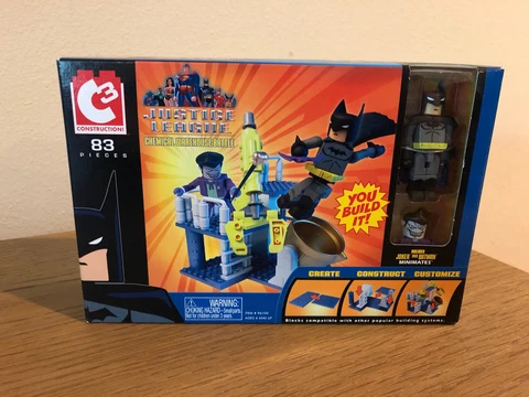 C3 Construction Justice League Chemical Warehouse Battle Joker& Batman Minimates Cover