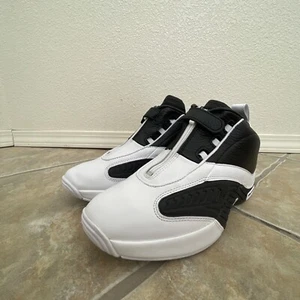 Reebok Answer IV White Black Silver FY9691 Size 8.5 Allen Iverson 100%Authentic - Picture 1 of 9