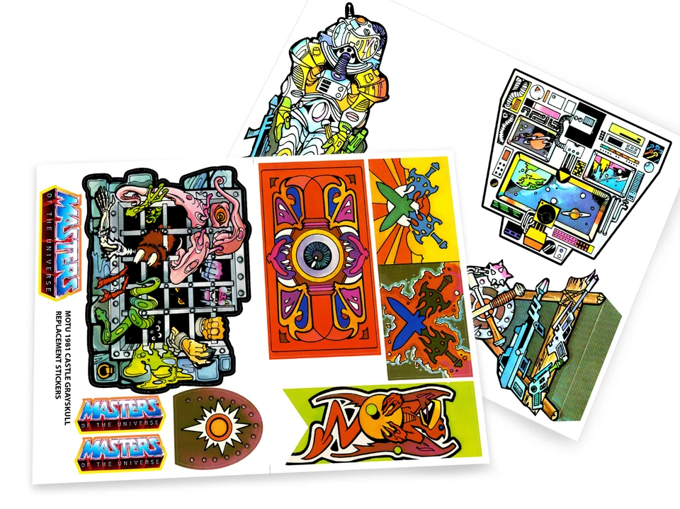 Custom Mattel MOTU Masters of the Universe Castle Grayskull stickers - 2 options - image 1 of 1