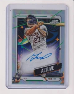 2024 TOPPS CHROME AUTOGRAPH COSMIC VARIATION JOSE ALTUVE - HOUSTON ASTROS - Picture 1 of 1