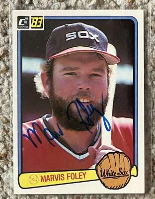 Marvis Foley signed 1983 Donruss - White Sox - Image 1 of 2