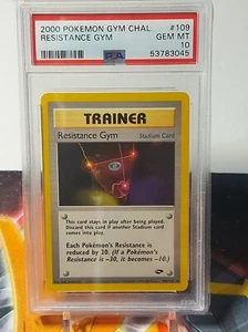 2000 Pokemon Gym Challenge PSA 10 Widerstandsgym - Bild 1 von 2