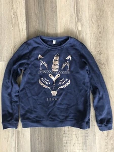 Girl’s Jumper From Esprit Size 12-13 Years Navy Blue With Golden Fox - Picture 1 of 6