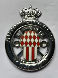 Insignia Automóvil Auto Coche Club Mónaco ACM Automóvil Club Monaco A - Imagen 1 de 2
