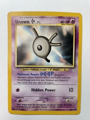 UNOWN K - Neo Revelation Set - 58/64 - Common - Pokemon Card Unlimited - Played - Image 1 of 2