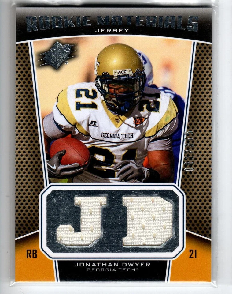 2010 SPx Rookie Materials #RMJD Jonathan Dwyer /375 - Image 1 of 1