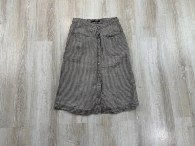 Womens linen skirt Gudrun Sjoden Size S Color White/Brown - Image 1 of 4