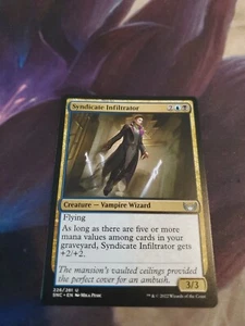 SYNDICATE INFILTRATOR Magic Cards NM-M STREETS OF NEW CAPENNA UNCOMMON FOIL - Picture 1 of 2