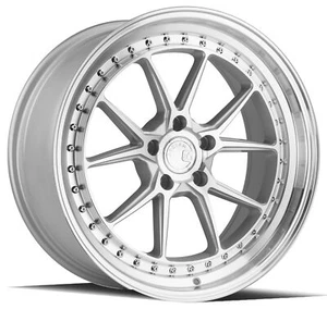 One 19X8.5 Aodhan DS08 5X120 +35   Flow Forged   Machined Silver Wheel - Picture 1 of 3