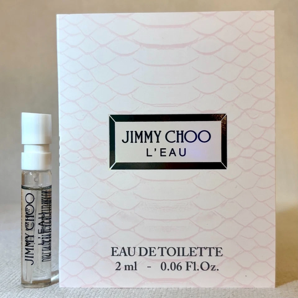 Jimmy Choo L'Eau Eau De Toilette EDT Muestra Spray .06oz, 2ml Nuevo en Tarjeta Foto 1 de 1