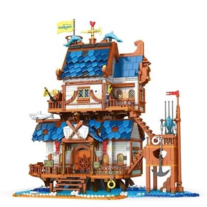 2450 PcsBuilding Blocks MOC 66007 Sets Medieval Town Fishing Store Model Toys - Picture 1 of 3