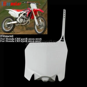 Dirt Bike Number Plate Fender Cover Fairing for HONDA CRF450R CRF250R 2013-2016 - Picture 1 of 8