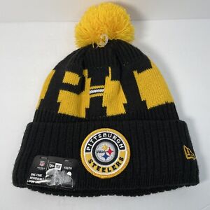 Pittsburgh Steelers Youth NFL New Era Knit Winter Ski Cap Hat Beanie Brand New