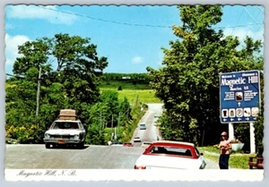 Magnetic Hill, New Brunswick, Old Vintage Cars, Chrome Postcard #2 - Picture 1 of 2