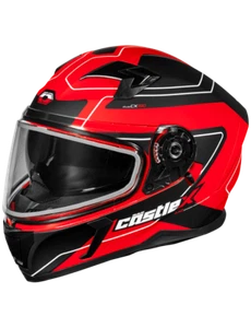 Castle X CX390 Atlas Snowmobile Helmet Matte Red/Black sizes M-3XL - Picture 1 of 3