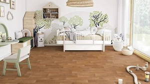 PVC 8,99€/m² CV Bodenbelag Holz Optik Natur Holz 200 cm 2 Meter breite Boden 2.6 - Bild 1 von 2