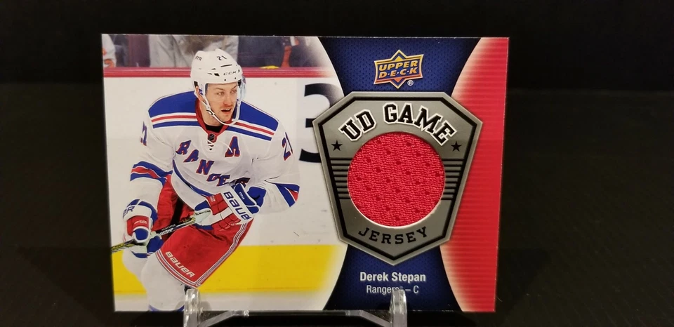 2016-17 Upper Deck UD GAME JERSEY RED #GJ-ST Derek Stepan MINT - Image 1 of 4