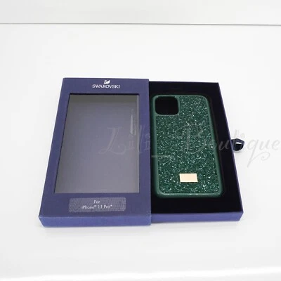 Nuevo en caja Nuevo Swarovski 5549939 Glam Rock Smartphone Funda iPhone 11 Pro Verde 79 Foto 1 de 4