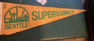 Seattle SuperSonics NBA Vintage Pennant Flag - Picture 1 of 5