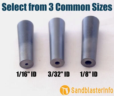 SANDBLASTERINFO Composite Carbide Sandblaster Nozzle Tip: Durability is than Tungsten & Boron
