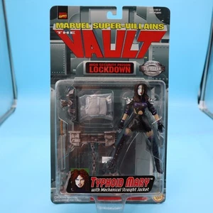 MARVEL TYPHOID MARY W MECHANICAL STRAIGHT JACKET SUPER VILLIANS THE VAULT - NIP - Picture 1 of 2