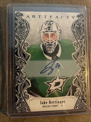 2025-26 Artifacts Jake Oettinger 143 Black Auto /5 - Image 1 of 2