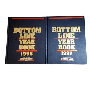 Vtg Bottom Line Year Book 1997 1998 HC Lot of 2 - Imagen 1 de 9