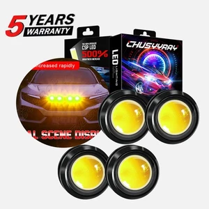 Kit de 4 luces LED AMARILLAS para Ford 1995-2019 estilo Raptor parrilla ojo de águila - Imagen 1 de 11