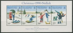 Isle of Man 1990 Weihnachten Block 14 postfrisch (C90620) - Picture 1 of 1