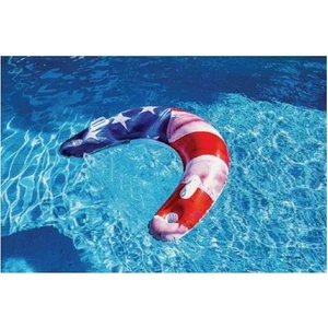 PoolCandy Stars and Stripes Patriotic Inflatable Pool Sun Chair - Picture 1 of 1