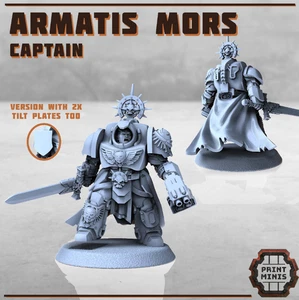 28mm Captain - Armatis Mors (Heroic Scale) - Picture 1 of 1