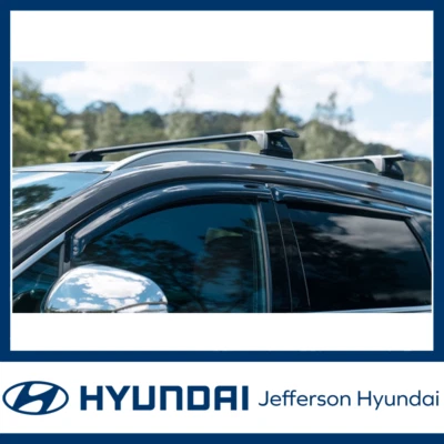 Genuine Hyundai Santa Fe Roof Racks Through Bars 2018 - 2024 - image 1 of 2
