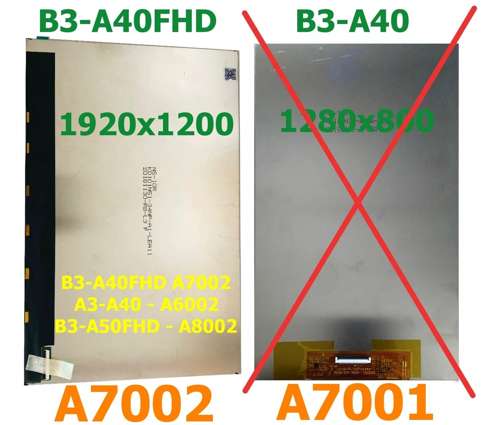 Acer KD101N55-40NA-A22 Schermo LCD con Vetro Touchscreen per Acer Iconia One 10