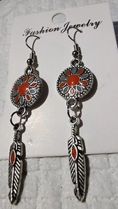 Bohemian Colorful Dangle Earrings - Picture 1 of 3