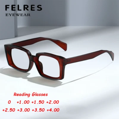 Gafas de lectura anti luz azul para lectores presbicia de marco cuadrado para hombres mujeres - Imagen 1 de 4