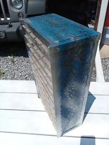 VINTAGE 60 DRAWER PARTS METAL STORAGE ORGANIZER One of a kind art for the garage - Picture 1 of 12
