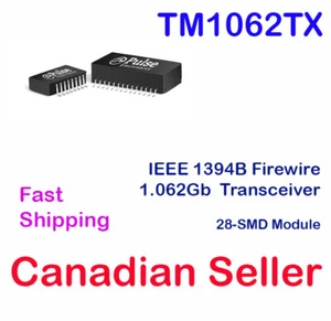 TM1062TX IC 1/1 Transceiver IEEE 1394B Interface Module TM1062TX 28-SMD Pulse - Foto 1 di 1