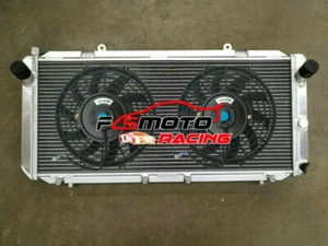 FIT FOR TOYOTA MR2 MR-2 SW20 2.0 TURBO 1990-1999 MT ALUMINIUM RADIATOR + FAN - Picture 1 of 7
