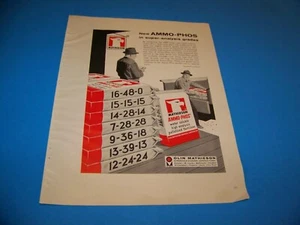 Ammo-Phos Olin Mathieson Agricultural Print Ad from Magazine Vintage 1960 - Picture 1 of 2