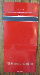 FARM IMPLEMENT: FERRY-MORSE SEED COMPANY MATCHBOOK MATCHCOVER -F8 - Picture 1 of 1
