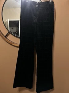 PER SE ~ Carlisle schwarz Fensterscheibe Velours Fee Grunge Flair weites Bein Gr. 6 - Bild 1 von 6