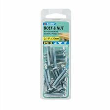 Zenith 3/16" x 30mm Zinc Plated Mushroom Head Bolt And Nut - 18 Pack - EAG1630