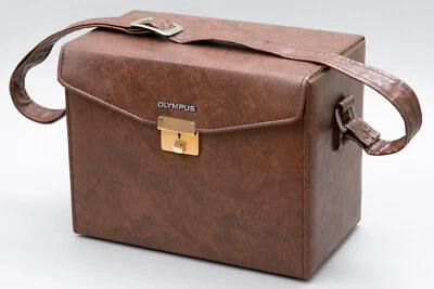FedEx ✈ [Como Nuevo] Olympus Original Vintage Bolso de Cuero Estuche para Cámara de Japón Foto 1 de 4