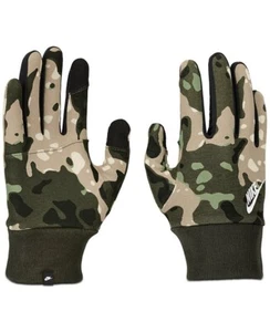 Nike Club Fleece Gloves 2.0 Youth Medium Camo/Black/White - Picture 1 of 2